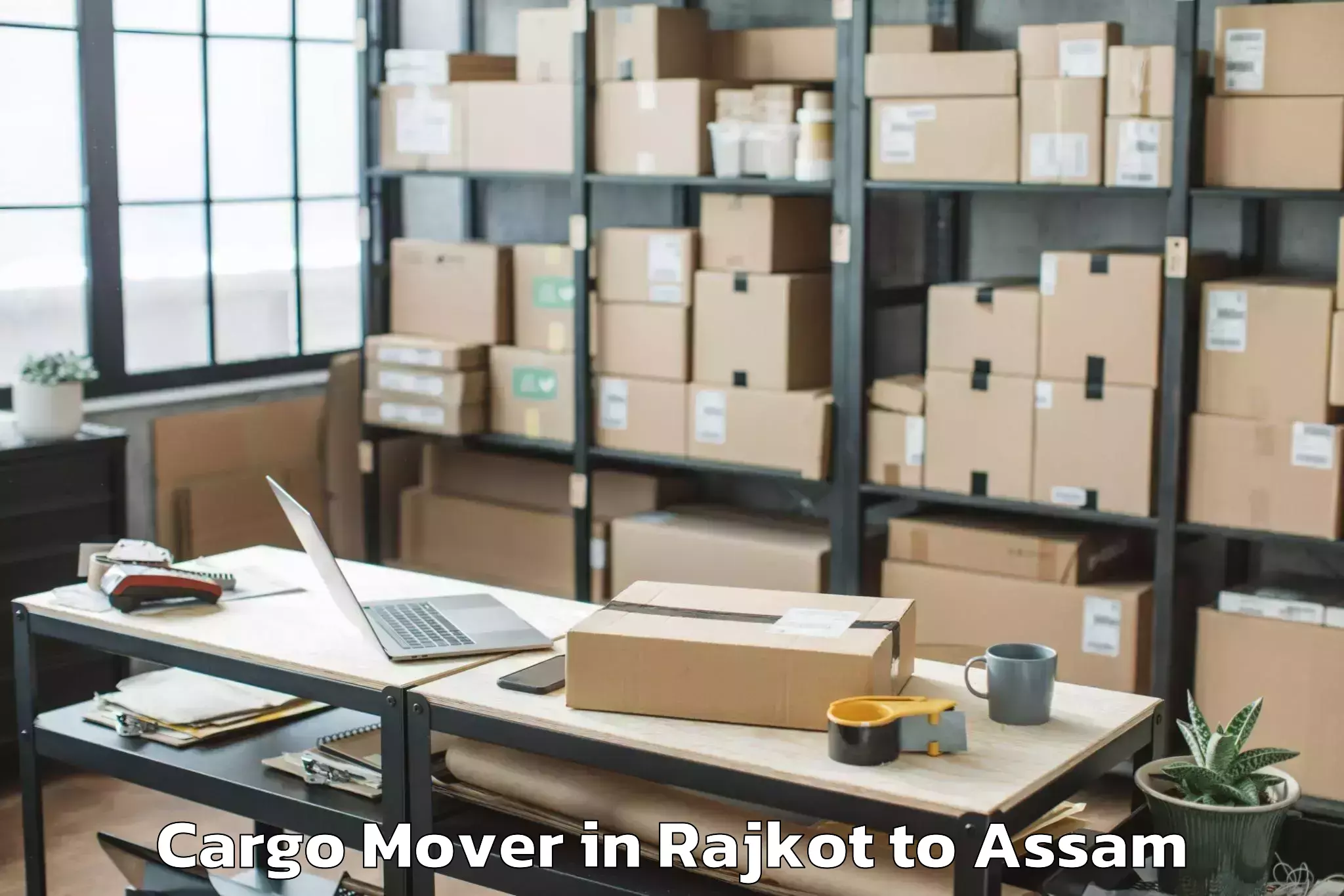 Leading Rajkot to Duliajan Cargo Mover Provider